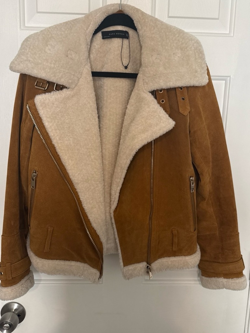 Zara Brown Jacket with Cream Lining